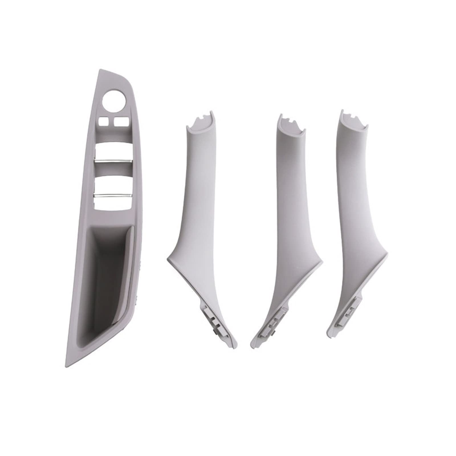 OWYTNRCJ Innenausstattung Vordertür Armlehne Panel Trim Pull Griff Set Ersatz Kompatibel for BMW 5 Series F10 F11 F18 520i 523i 525i 528i 535i(Gray LHD 4PCS) von OWYTNRCJ