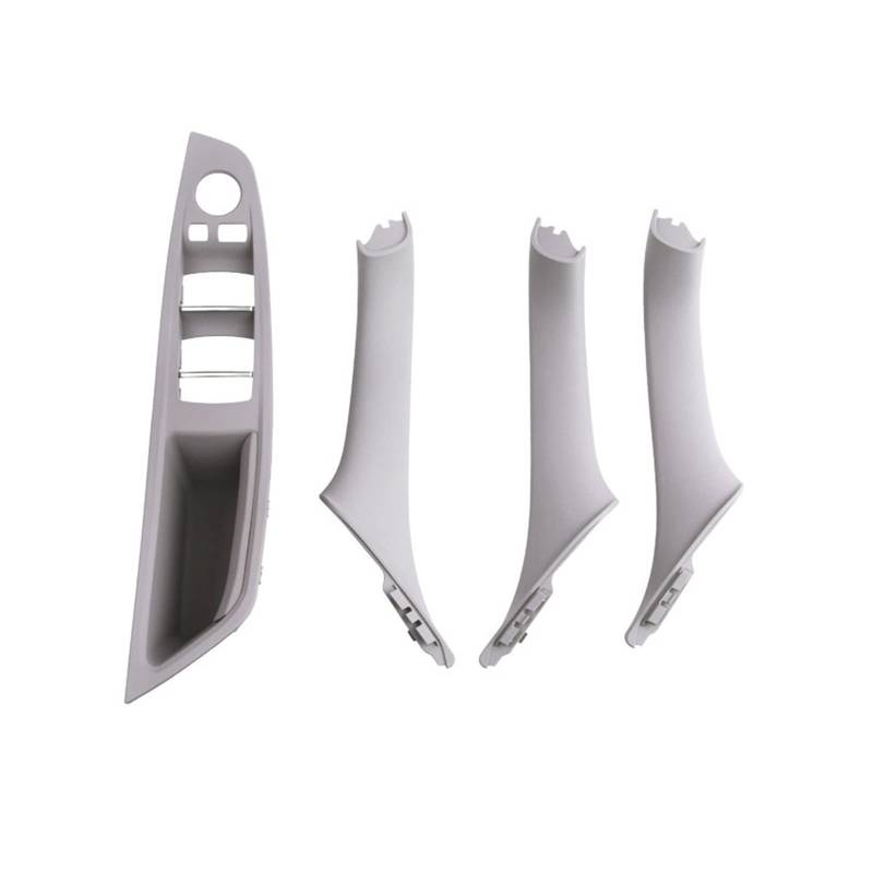 OWYTNRCJ Innenausstattung Vordertür Armlehne Panel Trim Pull Griff Set Ersatz Kompatibel for BMW 5 Series F10 F11 F18 520i 523i 525i 528i 535i(Gray LHD 4PCS) von OWYTNRCJ