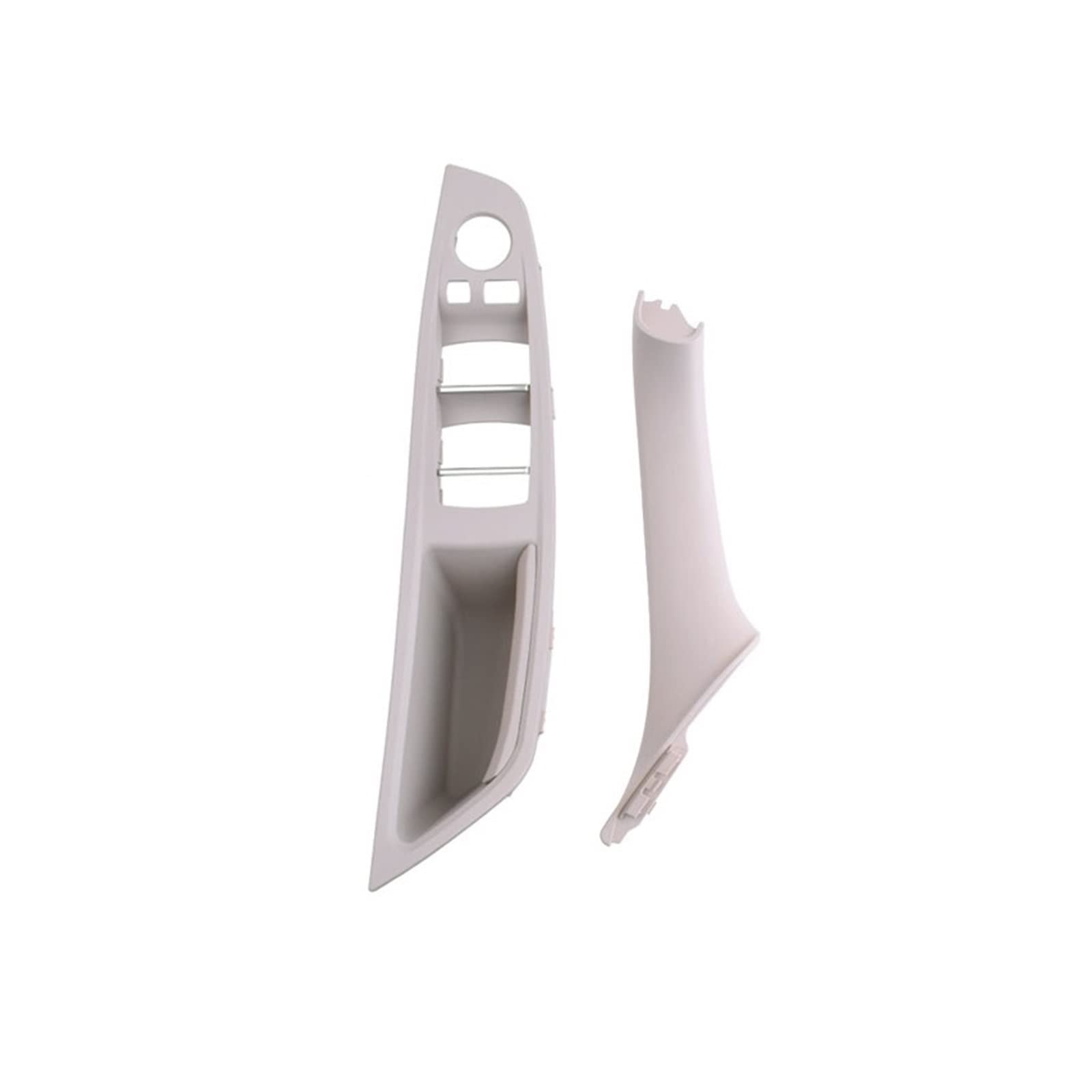 OWYTNRCJ Innenausstattung Vordertür Armlehne Panel Trim Pull Griff Set Ersatz Kompatibel for BMW 5 Series F10 F11 F18 520i 523i 525i 528i 535i(Oyster LHD 2PCS) von OWYTNRCJ
