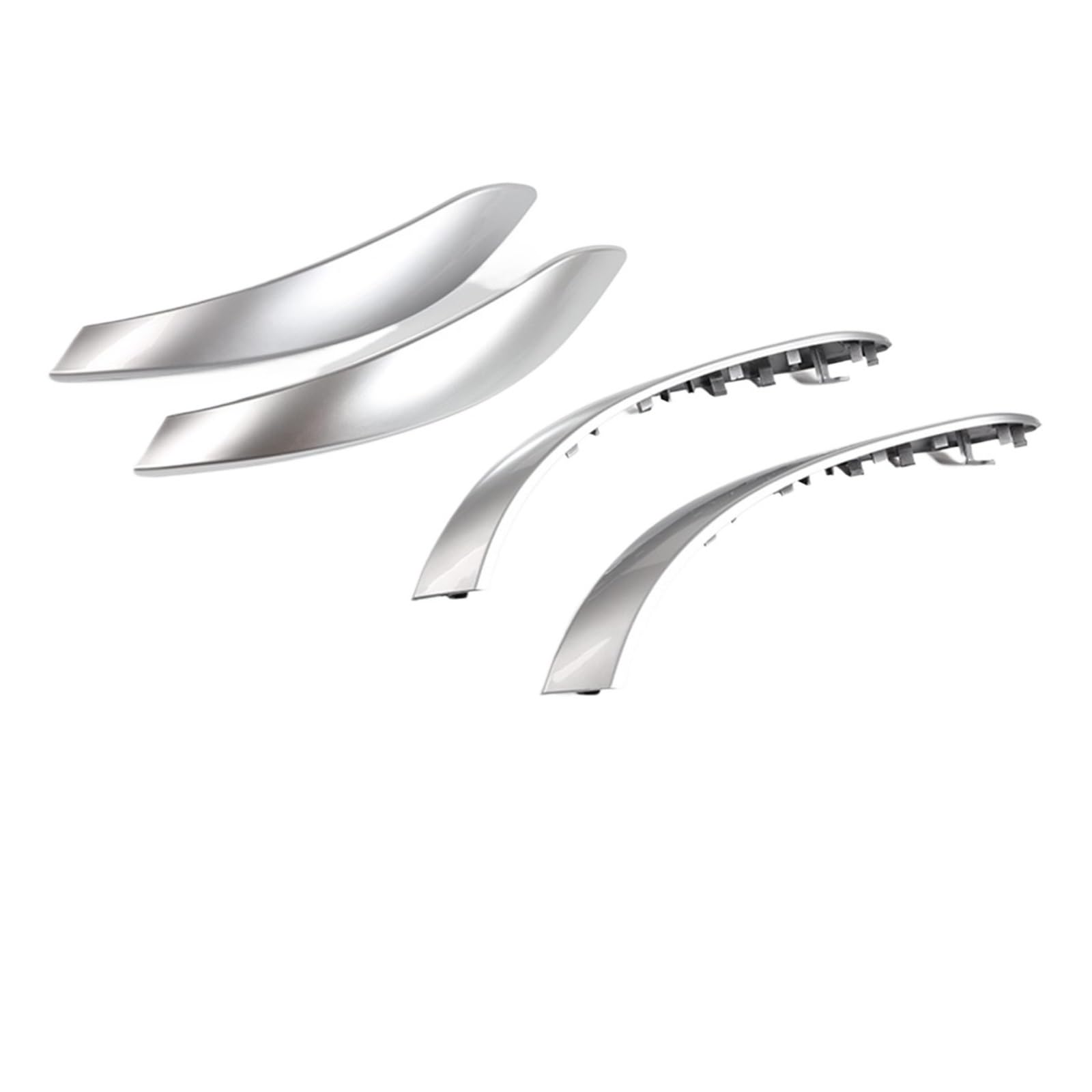 OWYTNRCJ Innentürgriff, äußere Zugverkleidung, Autozubehör, kompatibel mit BMW 3 4 3GT-Serie 2013–2018 F30 316d 318d 320d F31 320i 325d(Sliver 4PCS) von OWYTNRCJ