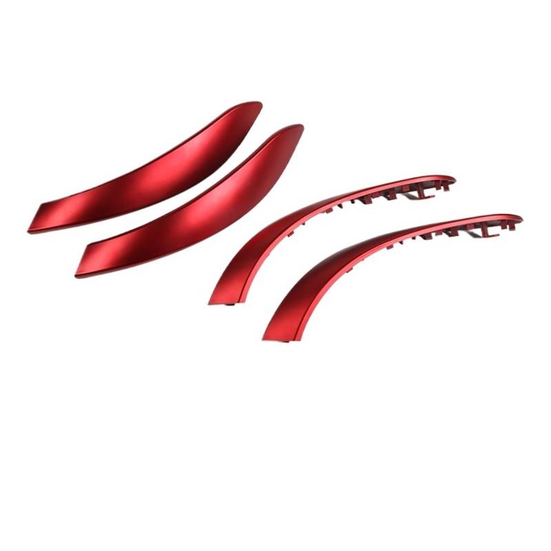 OWYTNRCJ Innentürgriff, äußere Zugverkleidung, Autozubehör, kompatibel mit BMW 3 4 3GT-Serie F30 316d 318d 320d F31 320i 325d 2013–2018(Red 4PCS) von OWYTNRCJ