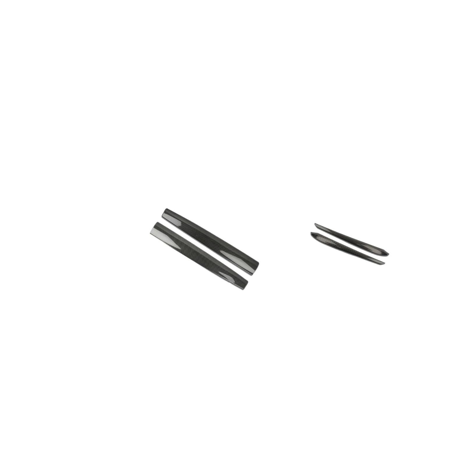 OWYTNRCJ Innenverkleidung vorne aus Kohlefaser-ABS, Patch-Abdeckung for Tesla Model 3 Y, Dekorationsaufkleber, Abdeckung, Türverkleidungskappen(Glossy Carbon 4pcs) von OWYTNRCJ