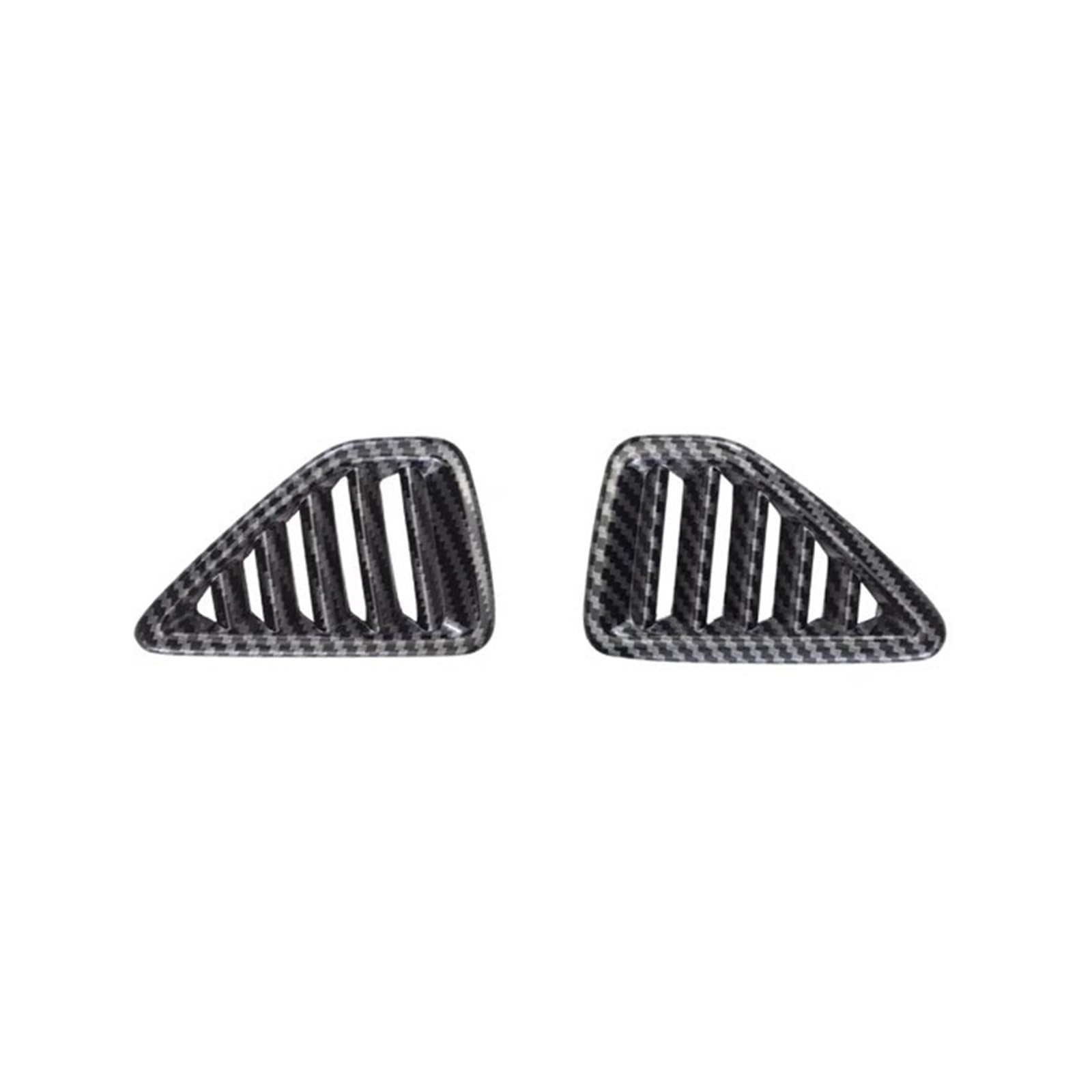 OWYTNRCJ Klimaanlagenauslässe Kompatibel for Peugeot 208 2020-2025 ABS-Kohlefaserfarbe AC-Entlüftungsrahmen-Zierabdeckung Innendekorativ(Upper 2 Pieces) von OWYTNRCJ