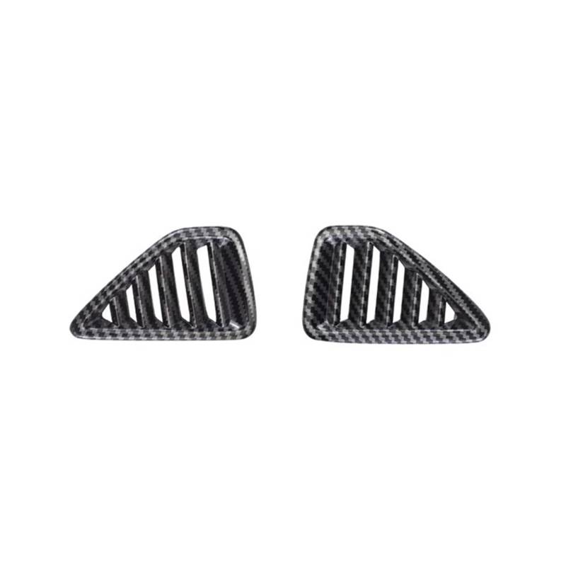 OWYTNRCJ Klimaanlagenauslässe Kompatibel for Peugeot 208 2020-2025 ABS-Kohlefaserfarbe AC-Entlüftungsrahmen-Zierabdeckung Innendekorativ(Upper 2 Pieces) von OWYTNRCJ