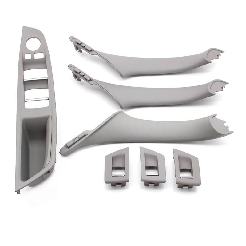 OWYTNRCJ LHD RHD Beige Schwarz Braun Oyster Auto-Innentür-Armlehne Innen-Zuggriff-Set Kompatibel for BMW 5 Series F10 F11 523i 525i 528i 530i(LHD Gray) von OWYTNRCJ