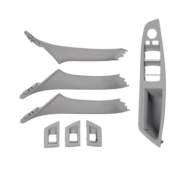 OWYTNRCJ LHD RHD Beige Schwarz Braun Oyster Auto-Innentür-Armlehne Innen-Zuggriff-Set Kompatibel for BMW 5 Series F10 F11 523i 525i 528i 530i(RHD Gray) von OWYTNRCJ