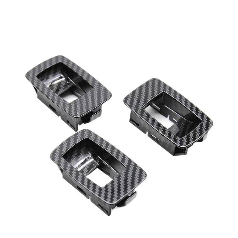 OWYTNRCJ LHD RHD Carbon Fiber Innen Tür Armlehne Pull Griff Kompatibel for BMW 3 Serie E90 E91 316 318 320 325 328i 2004-2012(3pcs small Panel Set) von OWYTNRCJ