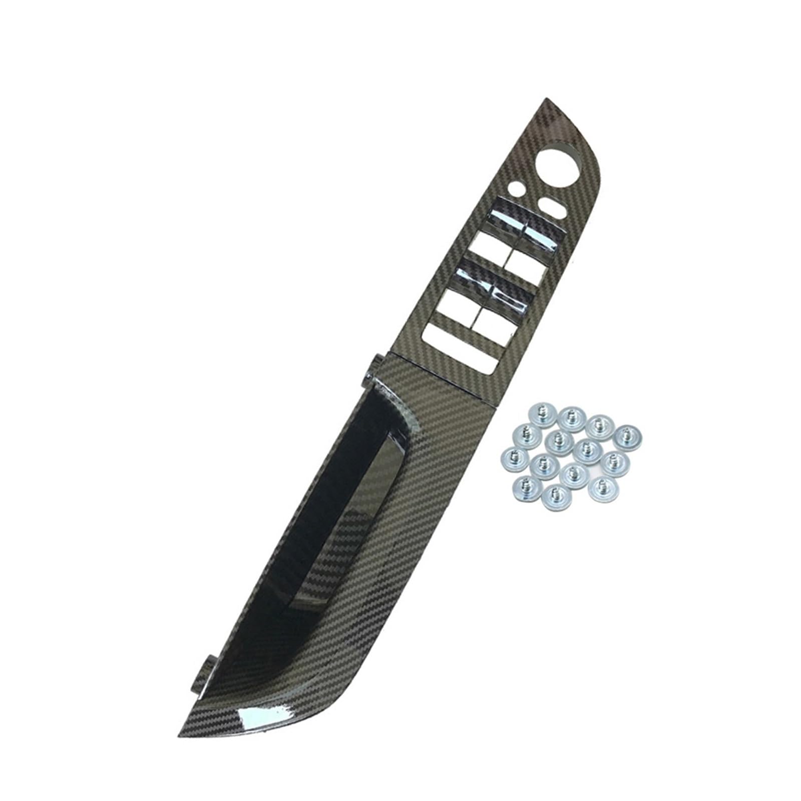 OWYTNRCJ LHD RHD Carbon Fiber Innen Tür Armlehne Pull Griff Kompatibel for BMW 3 Serie E90 E91 316 318 320 325 328i 2004-2012(LHD High Model Long) von OWYTNRCJ