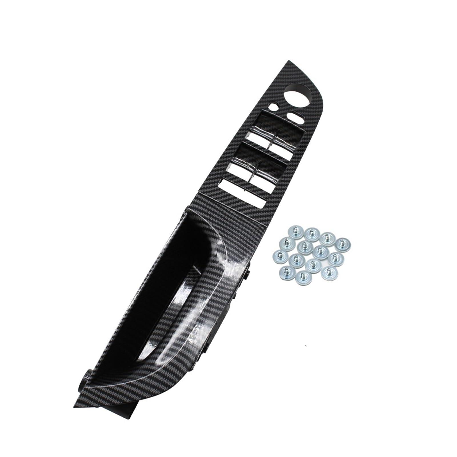 OWYTNRCJ LHD RHD Carbon Fiber Innen Tür Armlehne Pull Griff Kompatibel for BMW 3 Serie E90 E91 316 318 320 325 328i 2004-2012(LHD High Model Short) von OWYTNRCJ