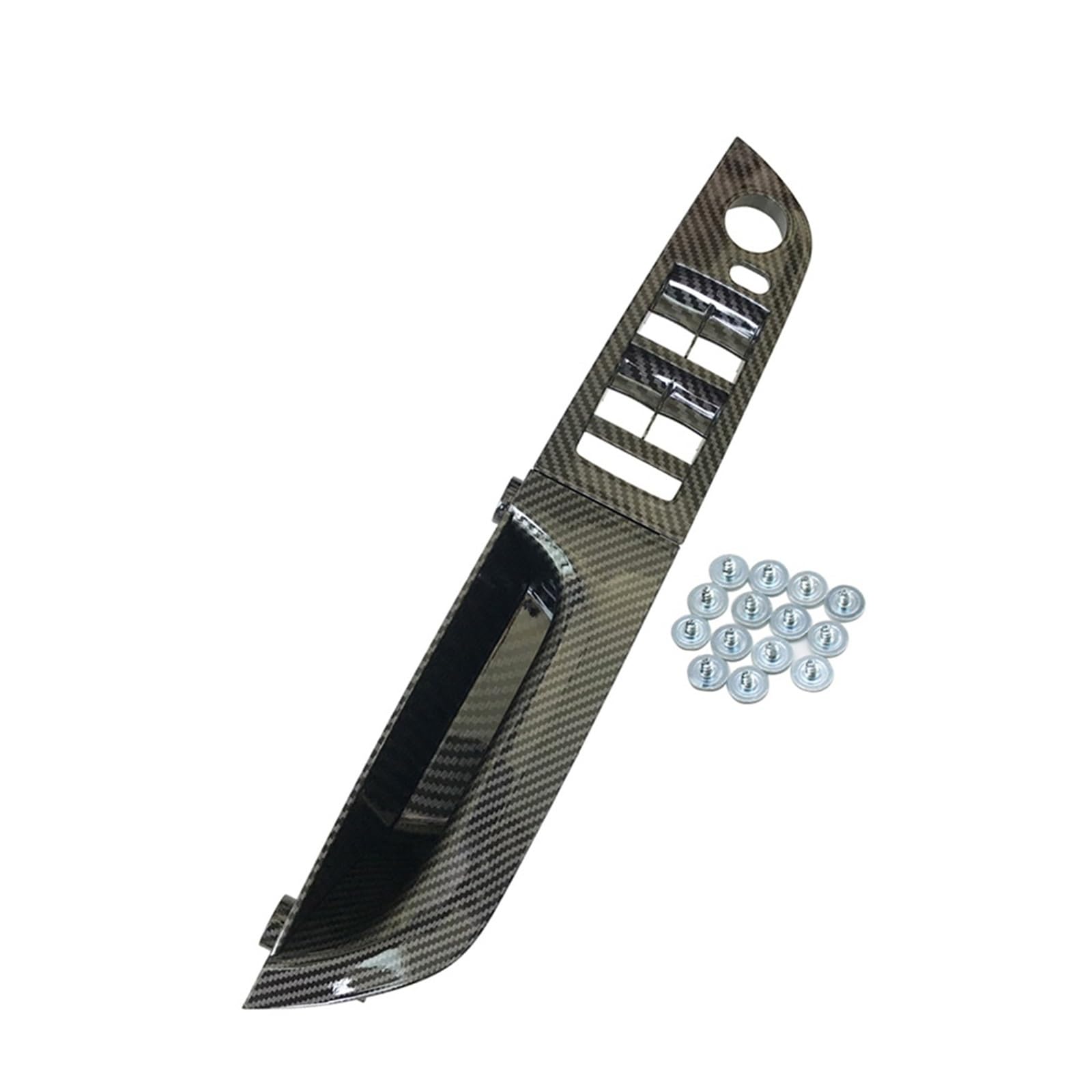 OWYTNRCJ LHD RHD Carbon Fiber Innen Tür Armlehne Pull Griff Kompatibel for BMW 3 Serie E90 E91 316 318 320 325 328i 2004-2012(LHD Low Model Long) von OWYTNRCJ