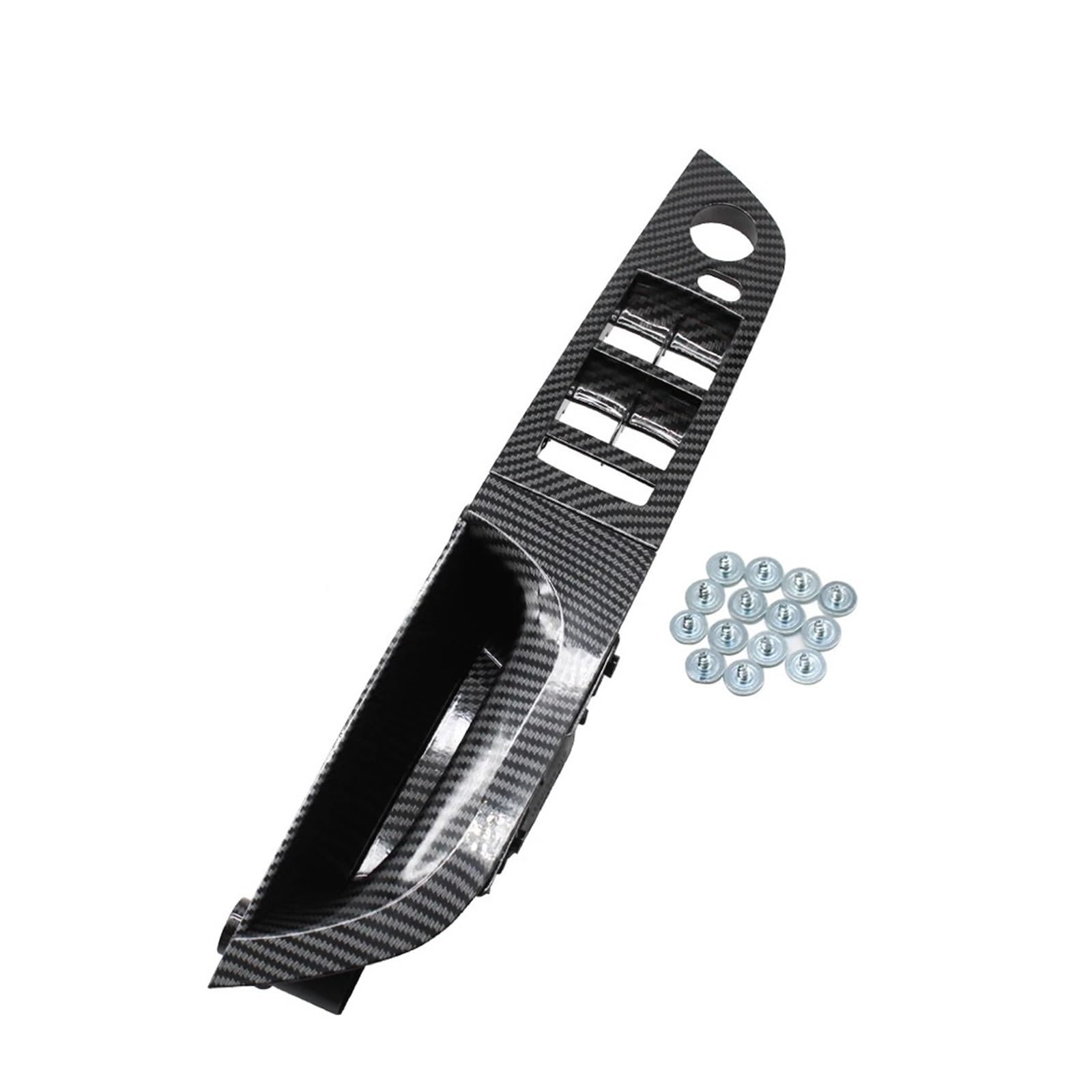 OWYTNRCJ LHD RHD Carbon Fiber Innen Tür Armlehne Pull Griff Kompatibel for BMW 3 Serie E90 E91 316 318 320 325 328i 2004-2012(LHD Low Model Short) von OWYTNRCJ