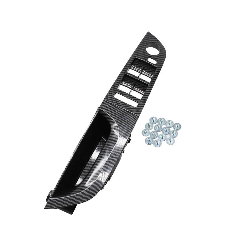 OWYTNRCJ LHD RHD Carbon Fiber Innen Tür Armlehne Pull Griff Kompatibel for BMW 3 Serie E90 E91 316 318 320 325 328i 2004-2012(LHD Low Model Short) von OWYTNRCJ