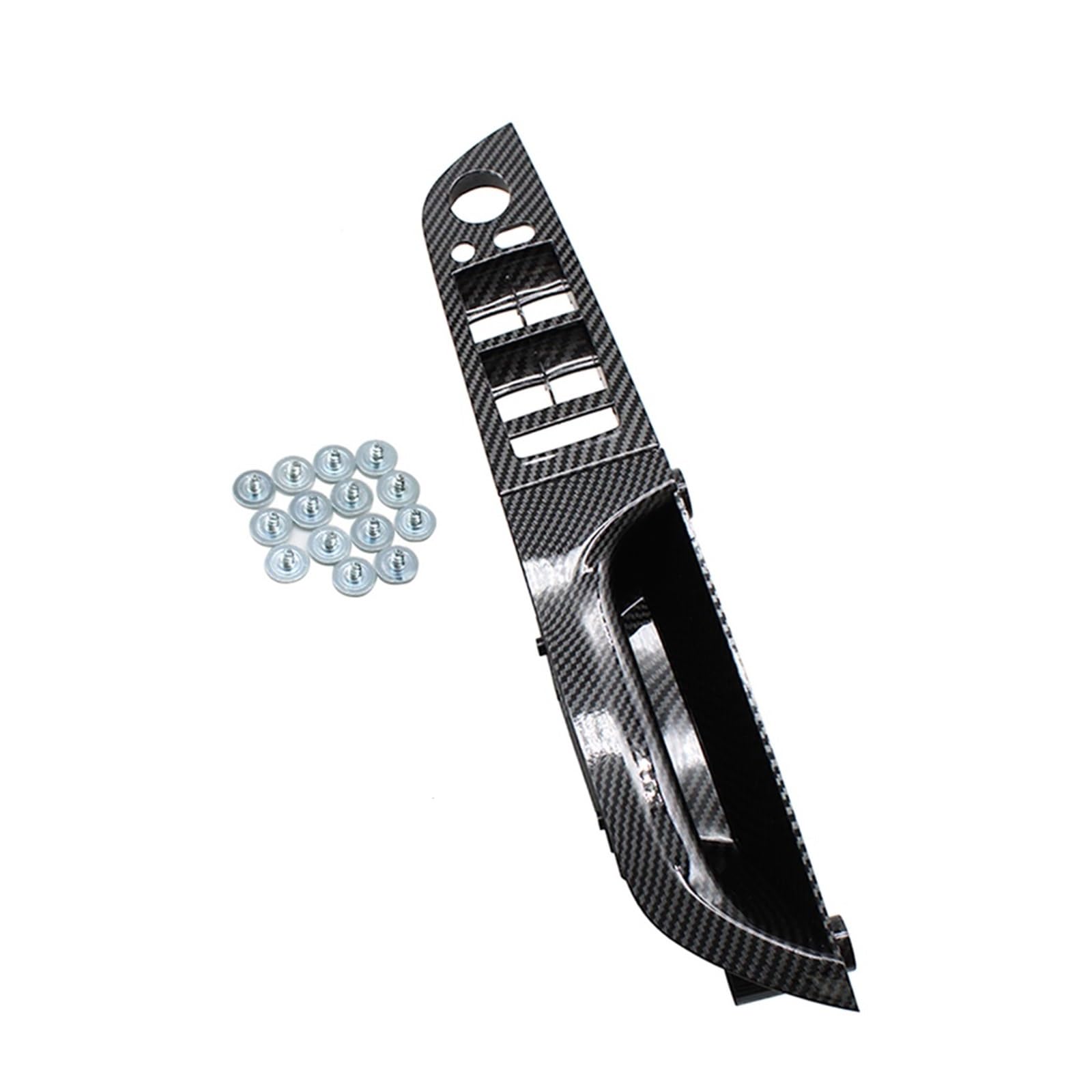 OWYTNRCJ LHD RHD Carbon Fiber Innen Tür Armlehne Pull Griff Kompatibel for BMW 3 Serie E90 E91 316 318 320 325 328i 2004-2012(RHD High Model Long) von OWYTNRCJ