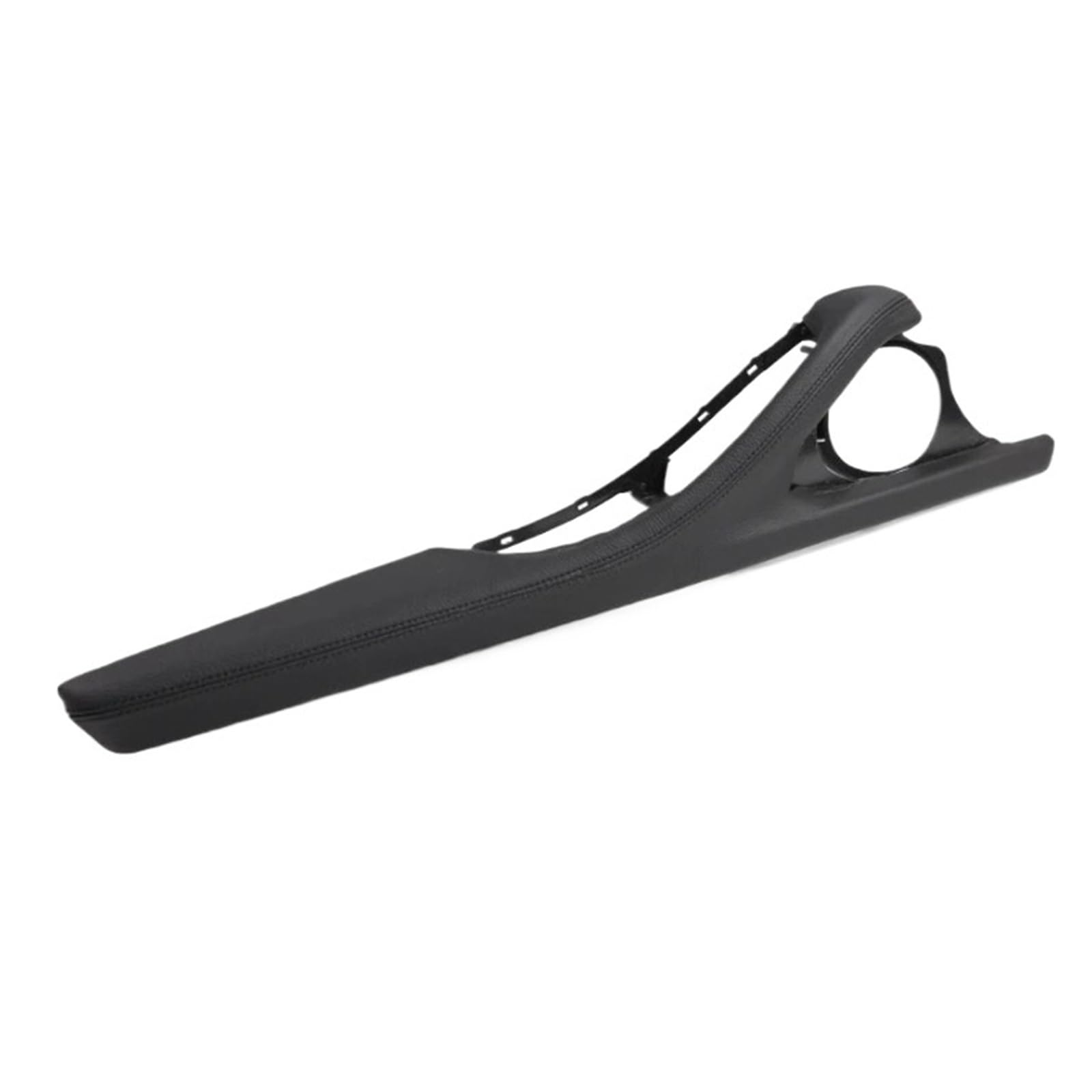 OWYTNRCJ LHD RHD Innentürgriff Armlehne Echtes Leder Außenrahmenhalterung Innentürverkleidung Zugbaugruppe Kompatibel for BMW 5 Series F10 F11(Black) von OWYTNRCJ