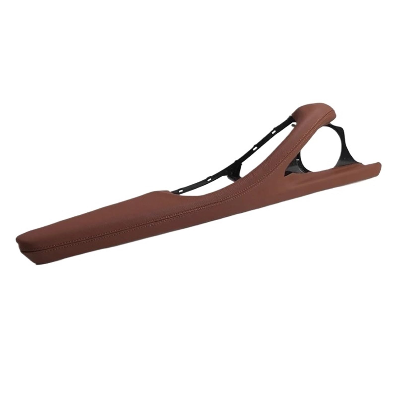 OWYTNRCJ LHD RHD Innentürgriff Armlehne Echtes Leder Außenrahmenhalterung Innentürverkleidung Zugbaugruppe Kompatibel for BMW 5 Series F10 F11(Red Brown) von OWYTNRCJ