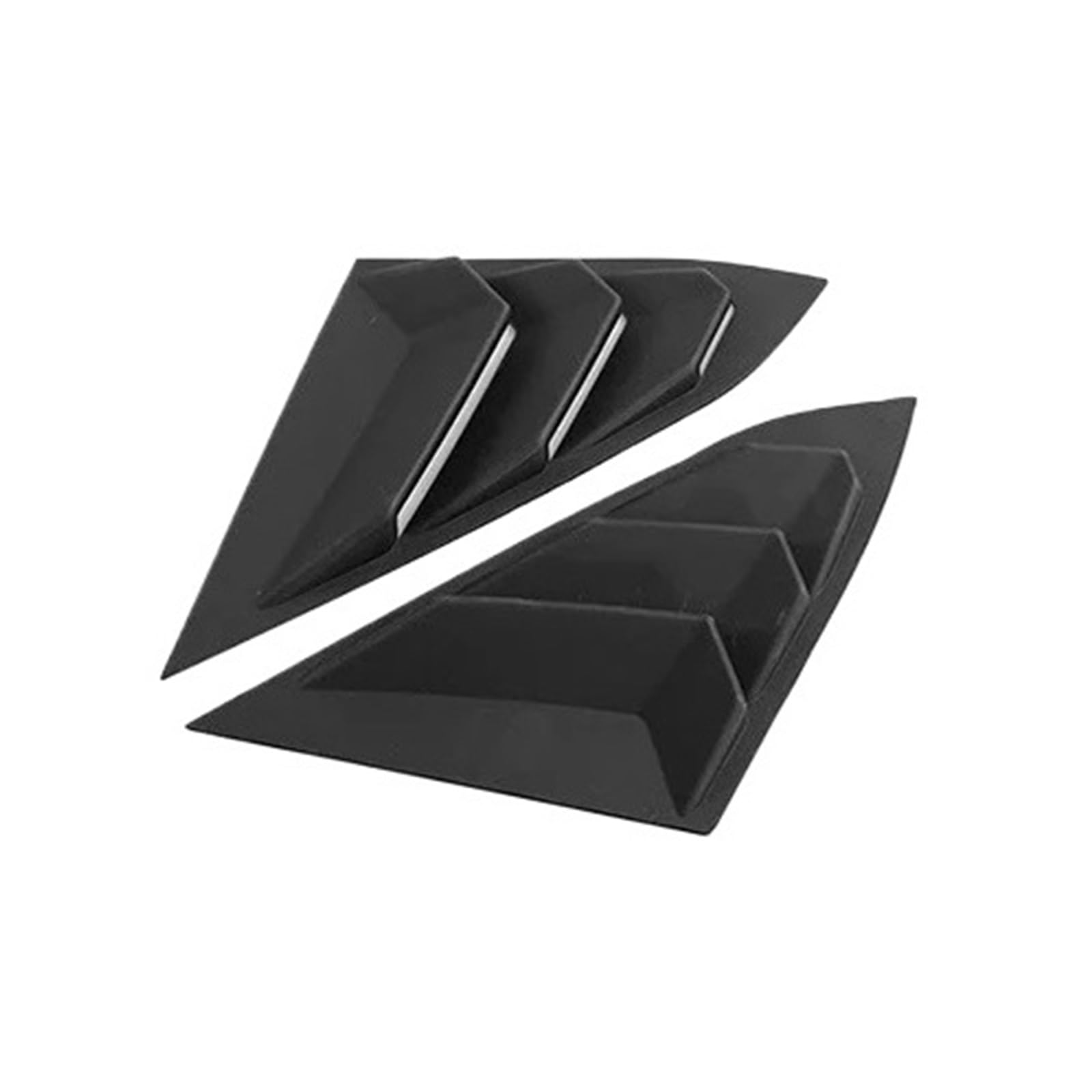 OWYTNRCJ Lamellen for die hinteren Seitenfenster, kompatibel mit Civic 10. Generation 2016–2020, Limousine, Lüftungsschlitze, Abdeckung, Zierblenden, Jalousien, Carbon, Autozubehör(Matte Black) von OWYTNRCJ