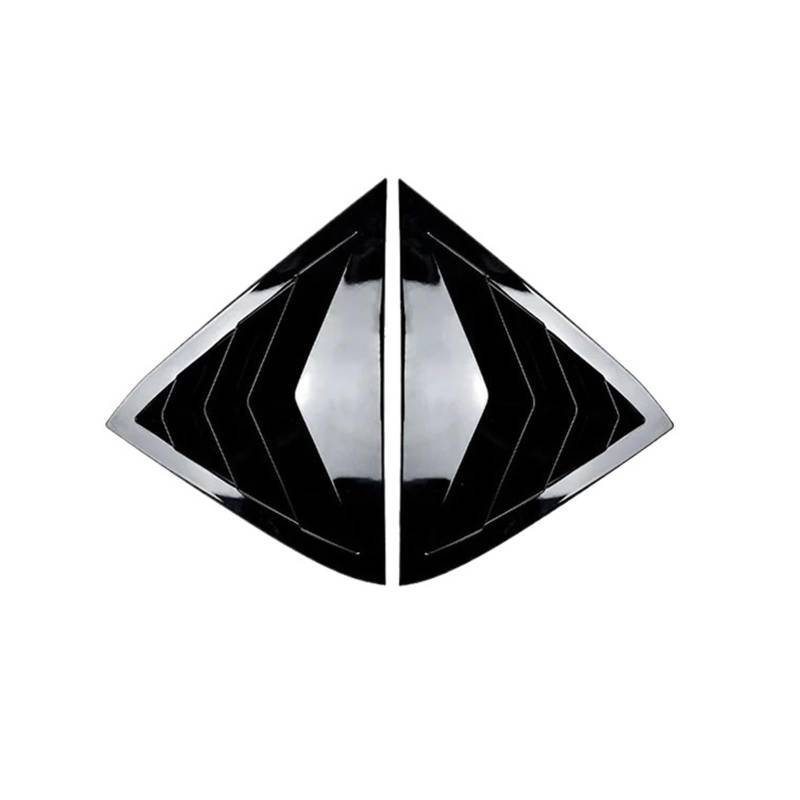 OWYTNRCJ Lamellen for die hinteren Seitenfenster, kompatibel mit Fiesta MK7 7.5 Schrägheck 2008–2017, Paar Abdeckungsverkleidung, Autozubehör, Links und rechts passend(Glossy Black) von OWYTNRCJ