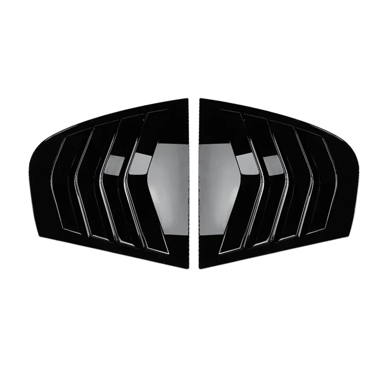 OWYTNRCJ Lamellenverschluss, kompatibel mit BMW E90 320i 325i 328i 330i 335i M3 Limousine 2005–2012, Abdeckung der hinteren Seitenfenster, schwarz glänzend, Autozubehör(Gloss Black) von OWYTNRCJ