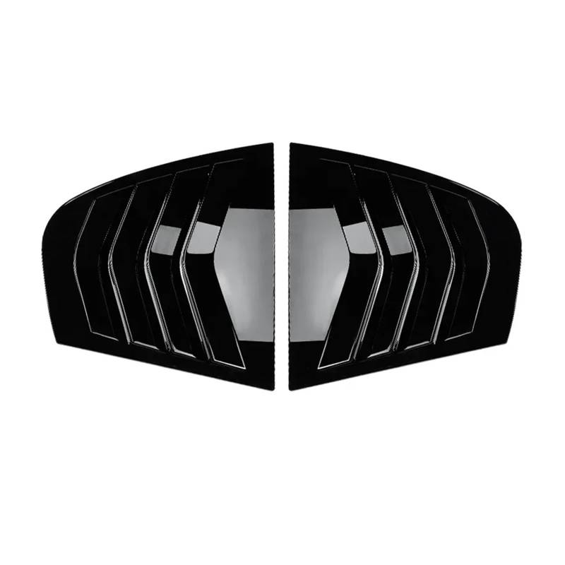 OWYTNRCJ Lamellenverschluss, kompatibel mit BMW E90 320i 325i 328i 330i 335i M3 Limousine 2005–2012, Abdeckung der hinteren Seitenfenster, schwarz glänzend, Autozubehör(Gloss Black) von OWYTNRCJ