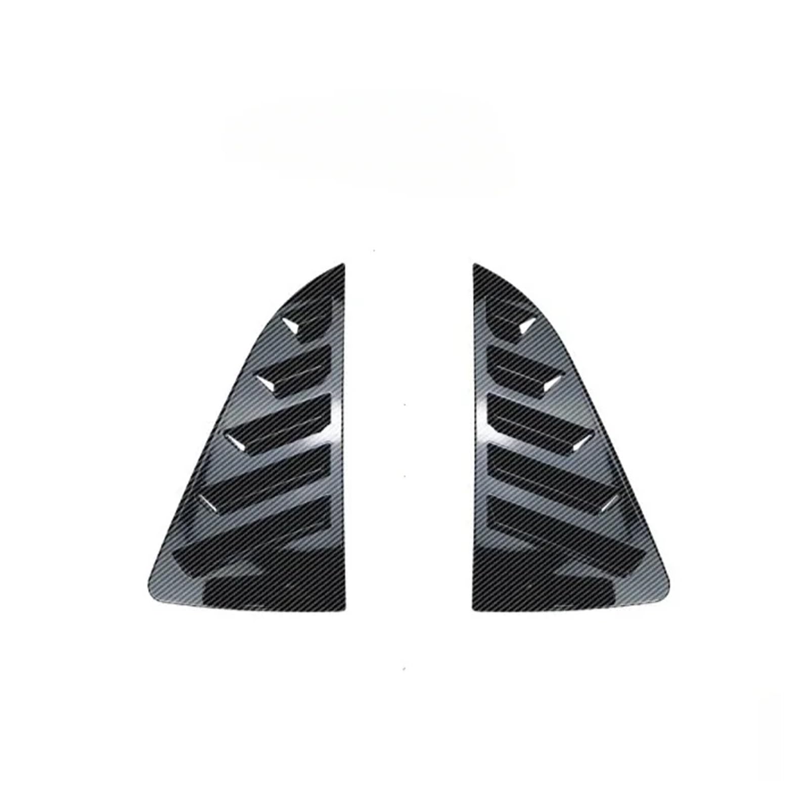 OWYTNRCJ Lamellenverschluss, kompatibel mit VW Polo MK5 6R 6C 2011–2018, Heckscheiben-Seitenlüftungsverkleidung, Paar, Außen-Styling-Zubehör(Carbon Fiber Look) von OWYTNRCJ