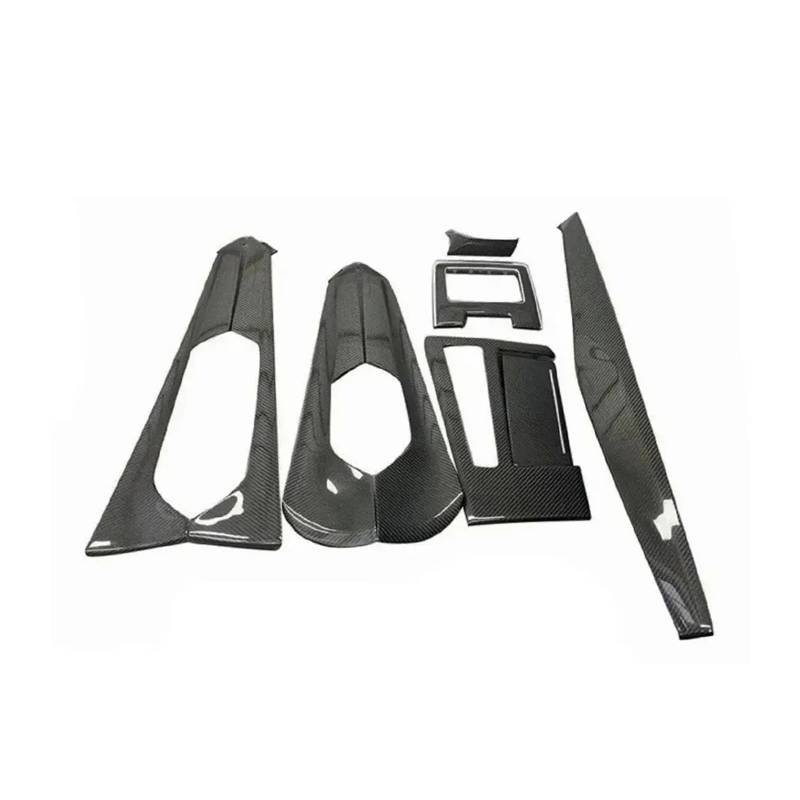 OWYTNRCJ Mittelkonsole Carbon-Innenverkleidung 7-teiliges Set for Audi A6 S6 RS6 C8 Carbon-Innentürverkleidung Carbon von OWYTNRCJ