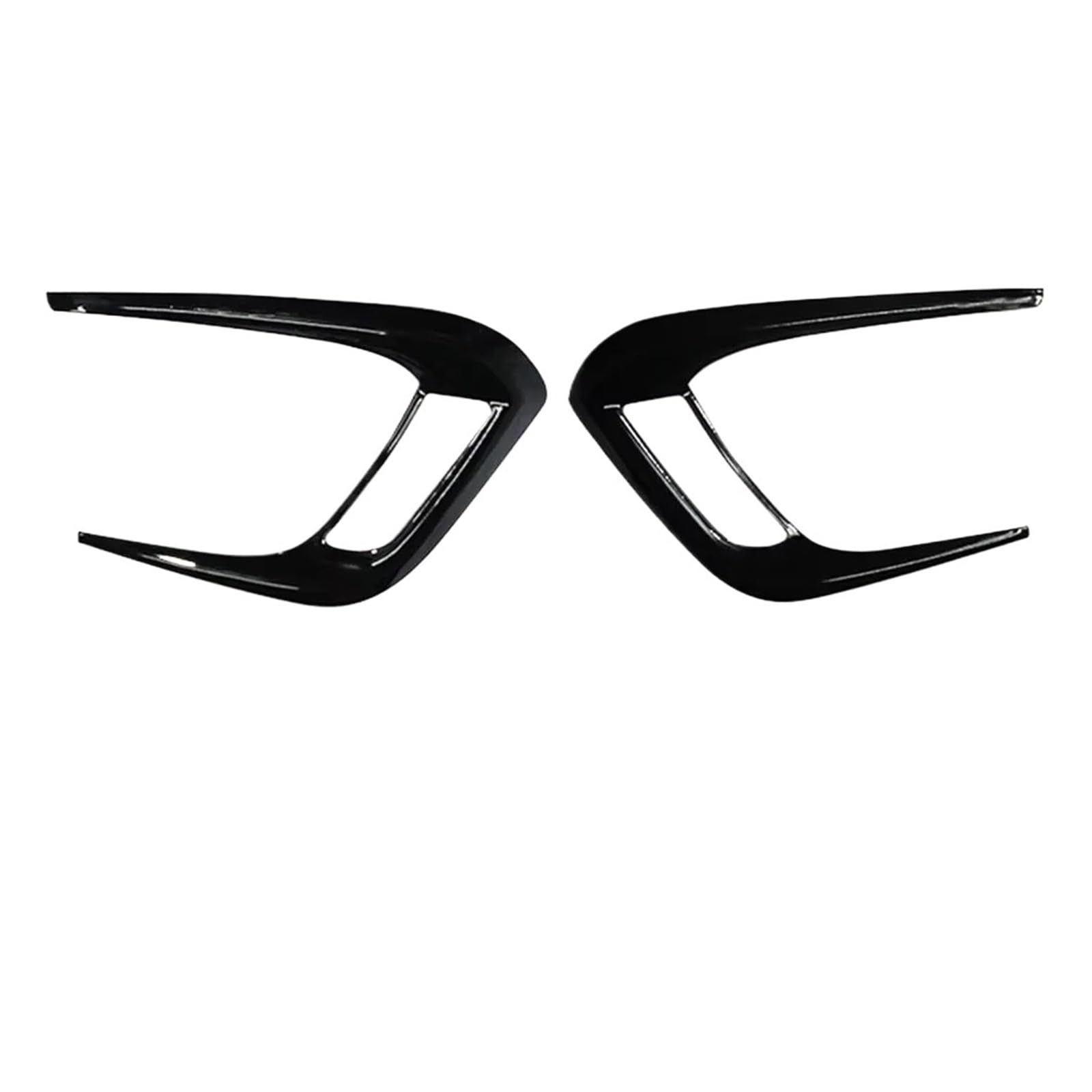 OWYTNRCJ Nebelscheinwerfer-Lampenrahmenabdeckung, Verkleidungskopf, Frontgrill, kompatibel mit Vitara 2016–2020, ABS, glänzend, schwarz, Aufkleber, Autozubehör(Gloss-Black) von OWYTNRCJ