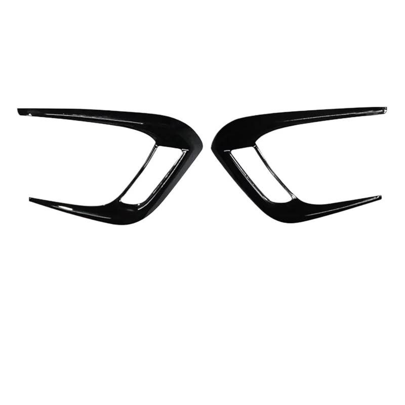 OWYTNRCJ Nebelscheinwerfer-Lampenrahmenabdeckung, Verkleidungskopf, Frontgrill, kompatibel mit Vitara 2016–2020, ABS, glänzend, schwarz, Aufkleber, Autozubehör(Gloss-Black) von OWYTNRCJ