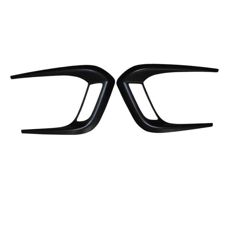OWYTNRCJ Nebelscheinwerfer-Lampenrahmenabdeckung, Verkleidungskopf, Frontgrill, kompatibel mit Vitara 2016–2020, ABS, glänzend, schwarz, Aufkleber, Autozubehör(Matt-Black) von OWYTNRCJ