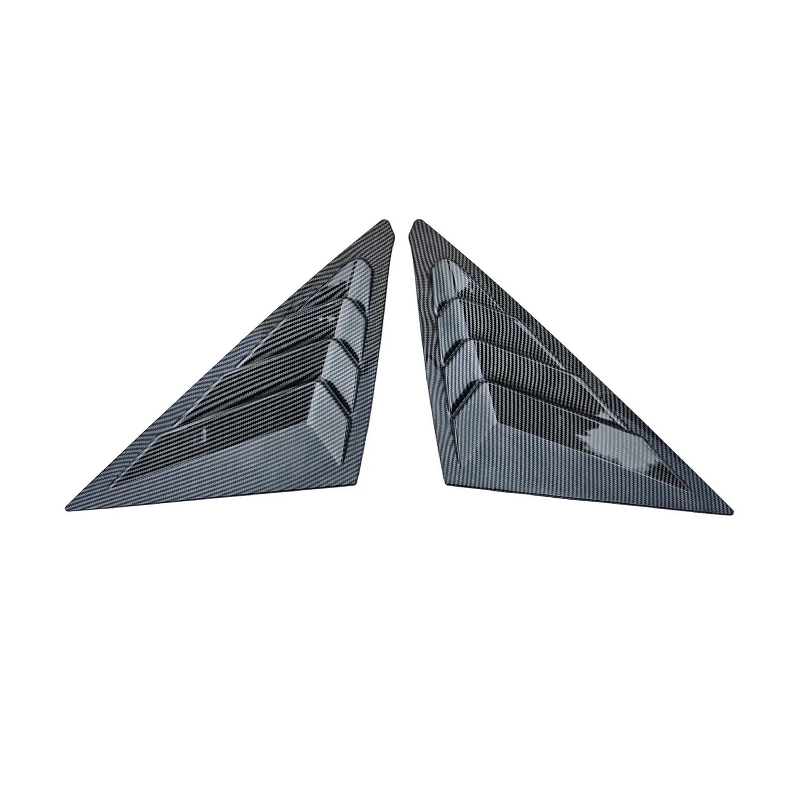OWYTNRCJ Rollladenlamellen, kompatibel mit Civic 11. Generation Limousine 2022–2024, dreieckige Fensterglasjalousien im Racing-Stil for die hintere Seitenscheibe(Carbon Fiber Style) von OWYTNRCJ