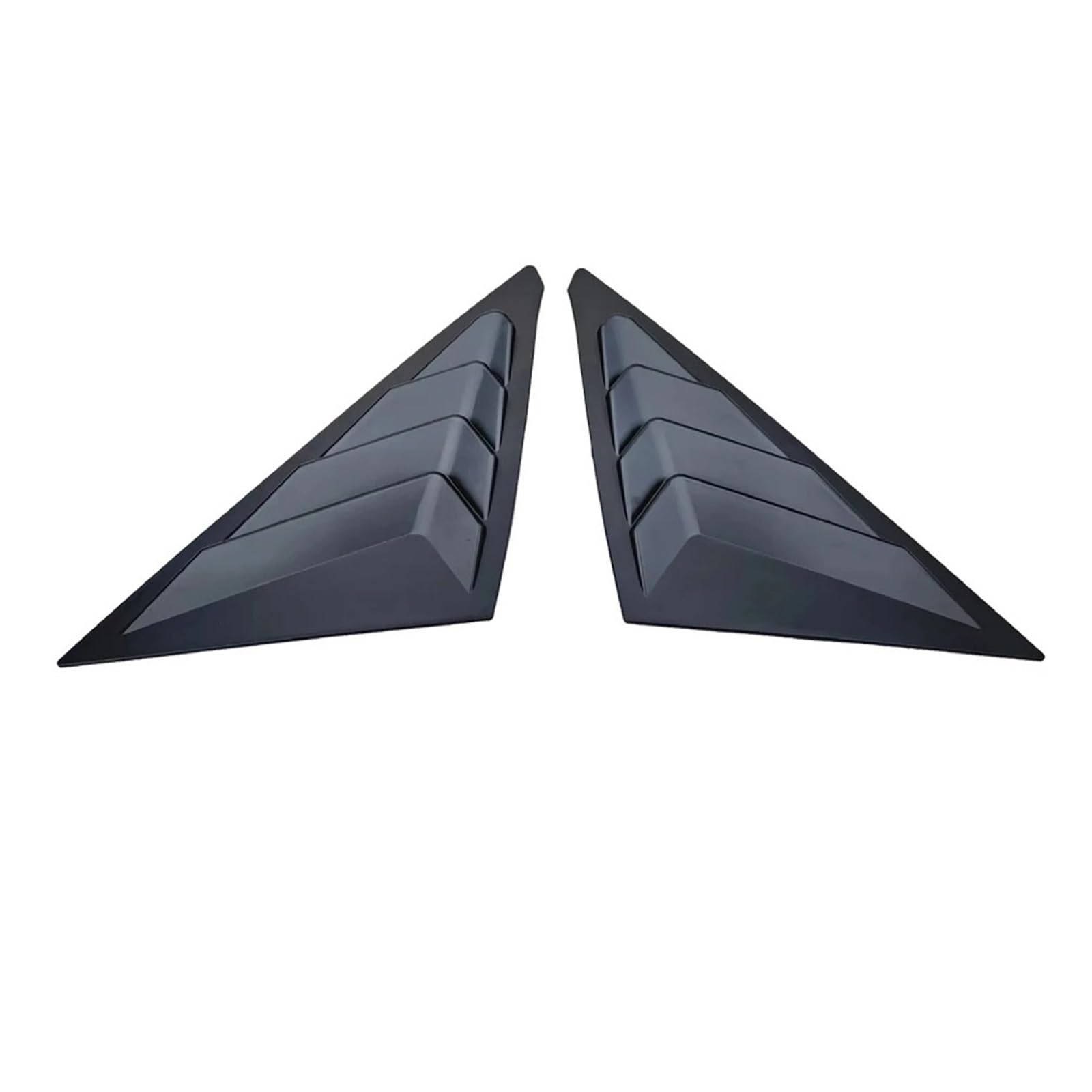 OWYTNRCJ Rollladenlamellen, kompatibel mit Civic 11. Generation Limousine 2022–2024, dreieckige Fensterglasjalousien im Racing-Stil for die hintere Seitenscheibe(Glossy Black) von OWYTNRCJ