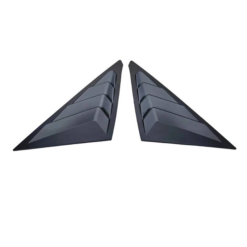 OWYTNRCJ Rollladenlamellen, kompatibel mit Civic 11. Generation Limousine 2022–2024, dreieckige Fensterglasjalousien im Racing-Stil for die hintere Seitenscheibe(Glossy Black) von OWYTNRCJ