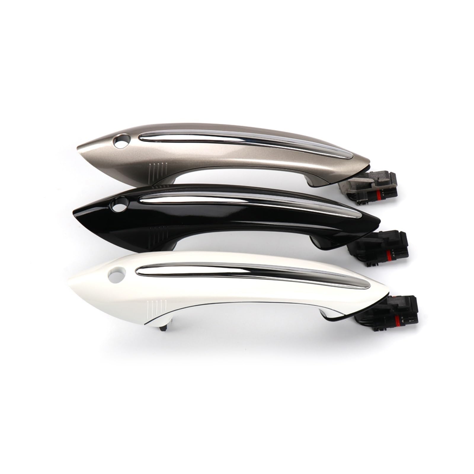 OWYTNRCJ Schwarz Braun Weiß Außentürgriff Außentürgriff 51217231931 Kompatibel for BMW 5 6 7 Serie F10 F07 F02 525 528 530 535 730(White 1 Set 4 Doors) von OWYTNRCJ