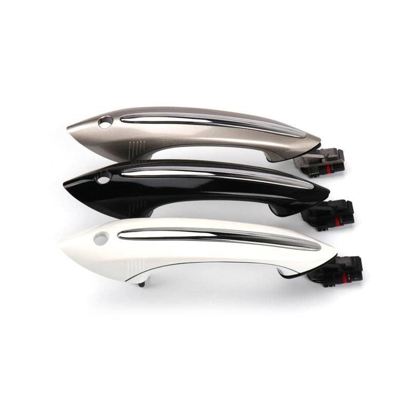 OWYTNRCJ Schwarz Braun Weiß Außentürgriff Außentürgriff 51217231931 Kompatibel for BMW 5 6 7 Serie F10 F07 F02 525 528 530 535 730(White 1 Set 4 Doors) von OWYTNRCJ