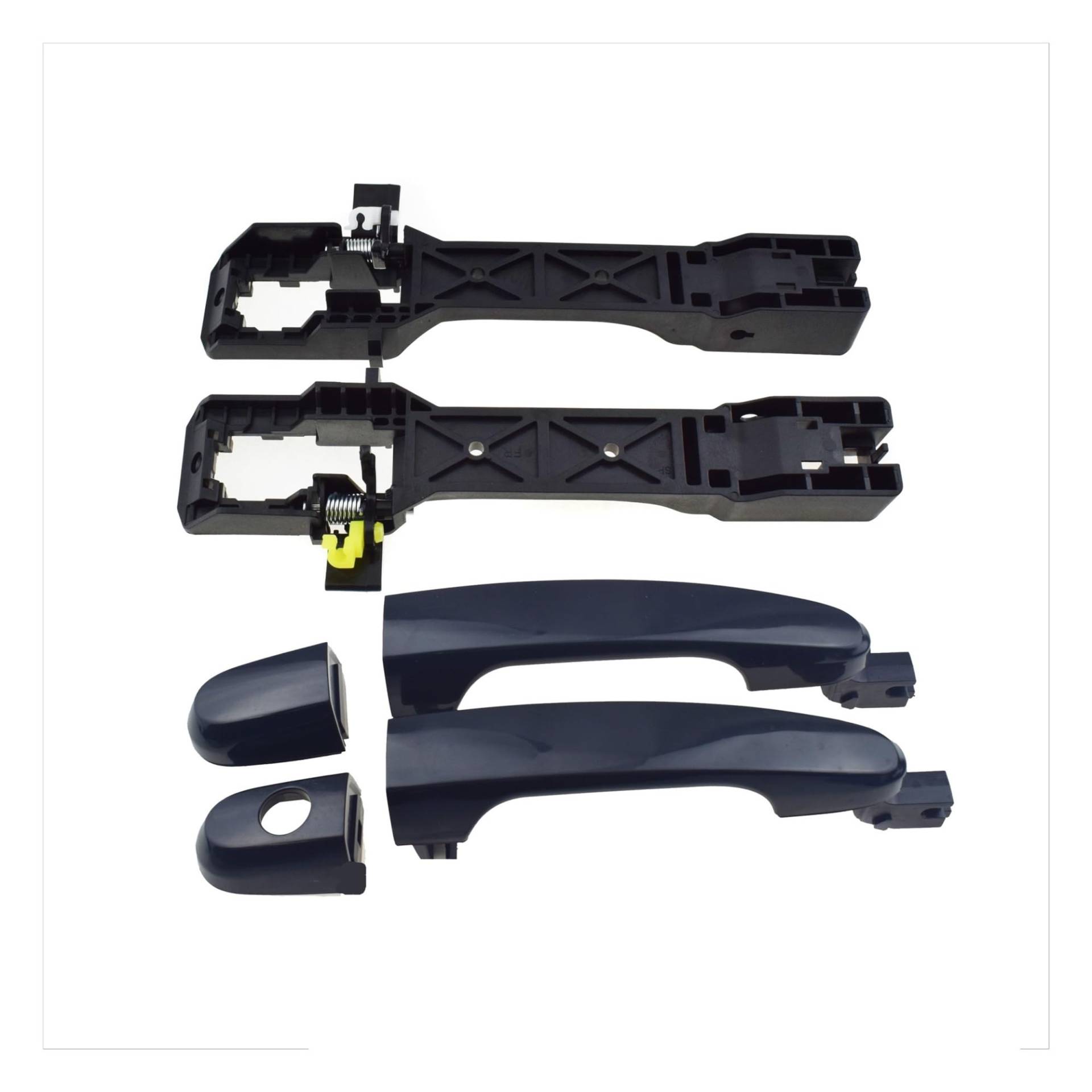 OWYTNRCJ Schwarzer Außentürgriff for Auto oder mit Sockel vorne/hinten/Links Fahrer/rechts Beifahrer, kompatibel mit Kia Sportage 2.0L 2.7L 2005-2010(Front Pair Base Kit) von OWYTNRCJ