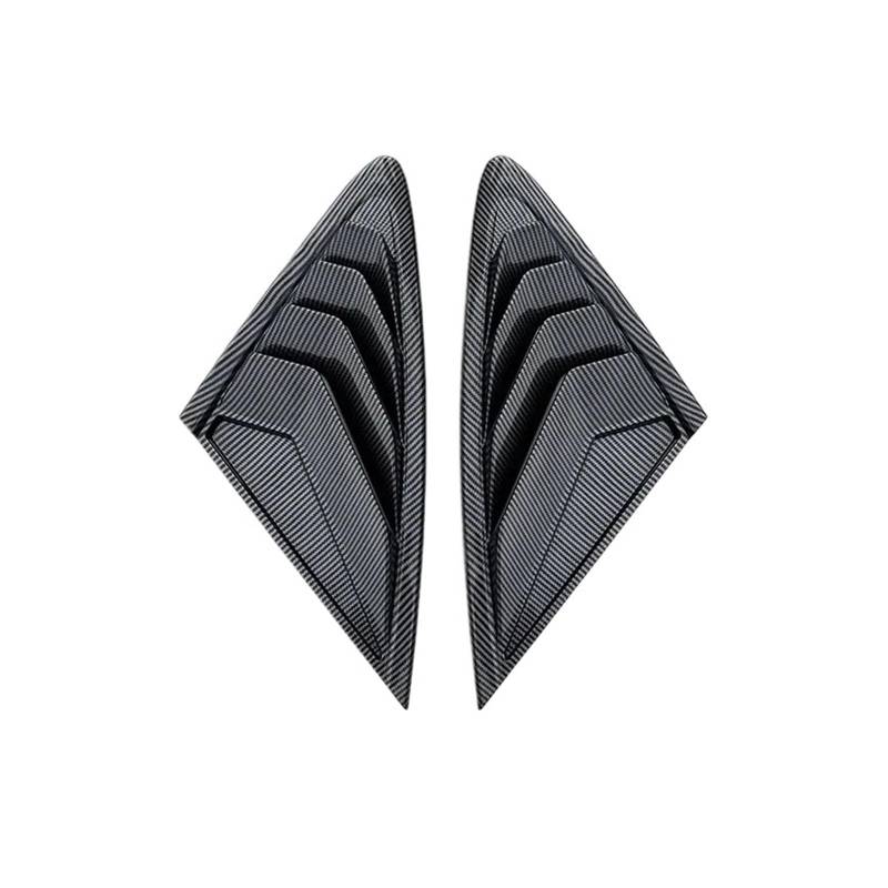 OWYTNRCJ Seitenfenster-Lamellen kompatibel mit BYD Seal EV 2022 2023 2024, Scoop Cover Vent, Carbon-Oberfläche, Spoiler, dekoratives Zubehör(Carbon Paint) von OWYTNRCJ