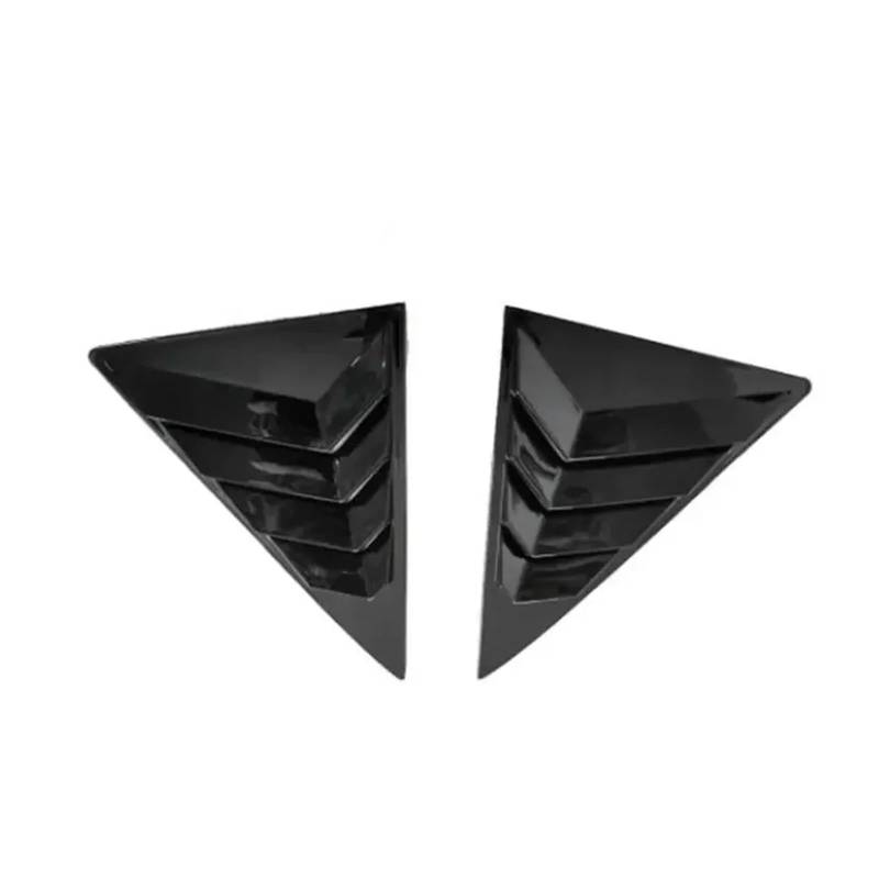 OWYTNRCJ Seitenklappe Kompatibel for Toyota Camry Sedan 2006-2017 Auto Heckjalousie Fensterabdeckung Zieraufkleber Entlüftungsschaufel ABS Kohlefaser Zubehör(2012-2017 Black) von OWYTNRCJ
