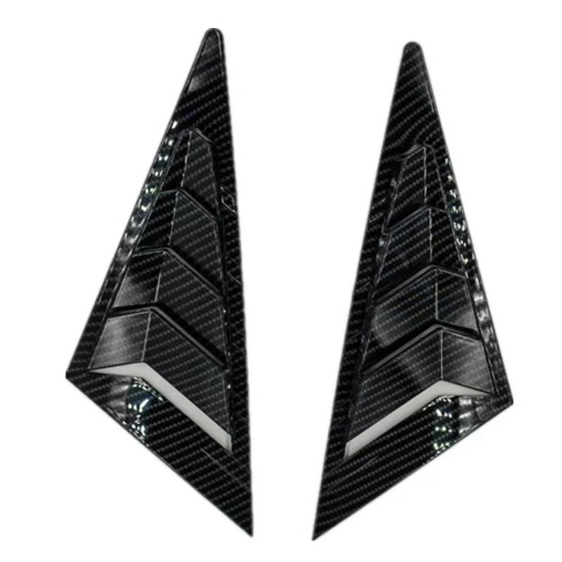 OWYTNRCJ Seitenverschluss Kompatibel for Civic Sedan 8. 2006-2010 Auto-Front-Dreiecksfenster-Jalousie-Rollo-Abdeckungs-Zieraufkleber-Entlüftungs-Carbon von OWYTNRCJ