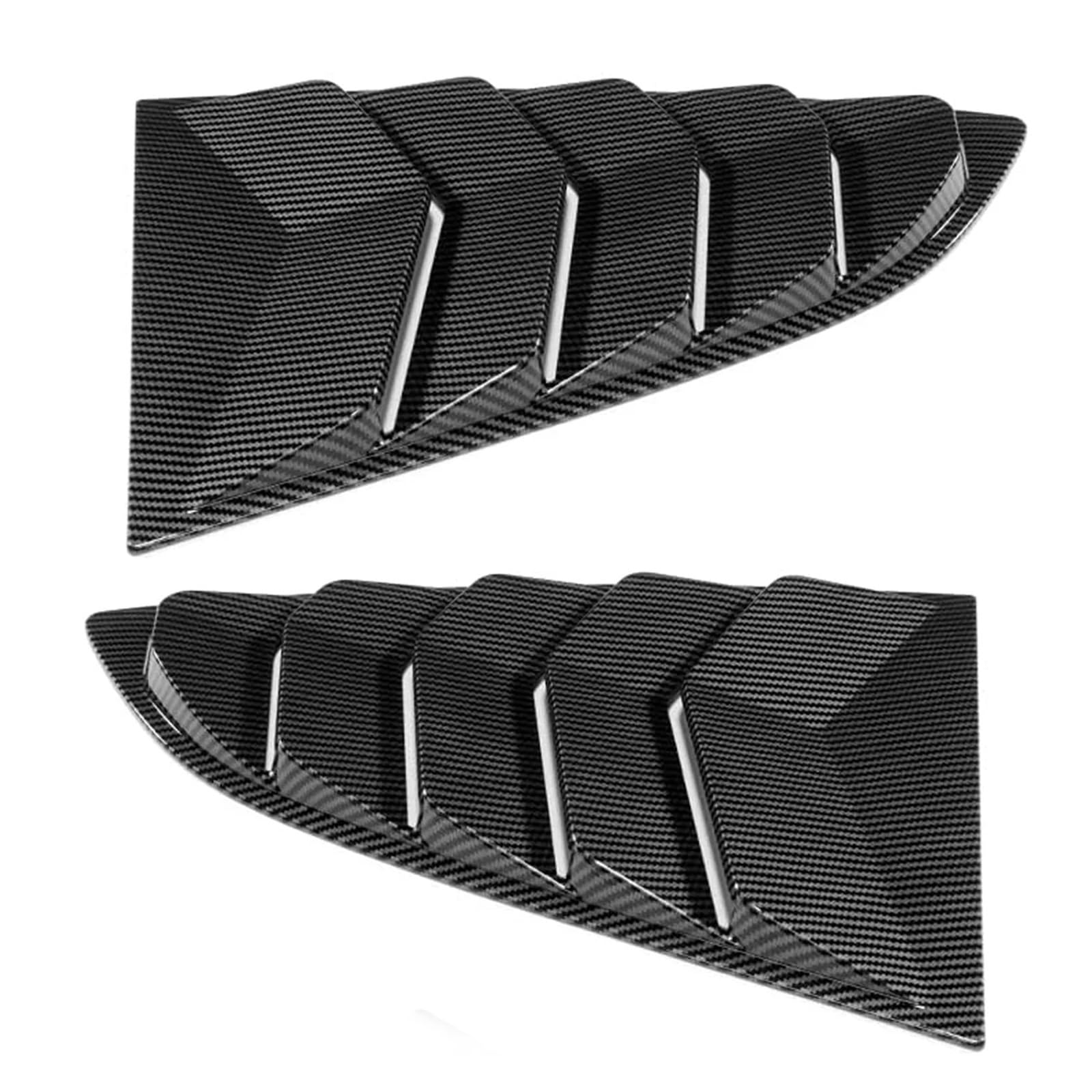 OWYTNRCJ Seitliche Blasdüsenlamellen, kompatibel mit Subaru BRZ, Toyota GR86 2012–2018, Entlüftung hinter Fensterläden, dekorative Teile, Aufkleber, Auto-Heckscheibenjalousien(Carbon Fiber) von OWYTNRCJ