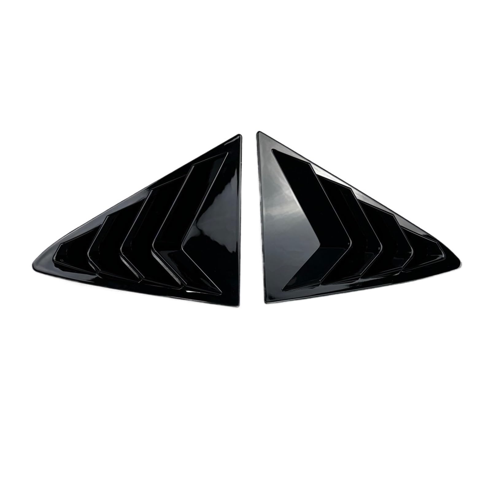 OWYTNRCJ Shutter Louver Kompatibel for Fiesta MK8 2018 2019 2020 2021 Heckscheiben-Viertelabdeckung Seitenentlüftungsverkleidung Entlüftung Autozubehör(Gloss Black) von OWYTNRCJ