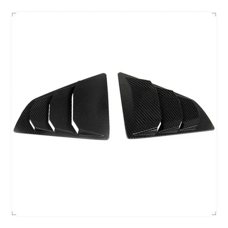 OWYTNRCJ Shutter Louver Kompatibel for Nissan 370Z Z34 2009-2020 Abdeckung Trim ABS Carbon Fiber Auto Hinten Seite Fenster Blind von OWYTNRCJ