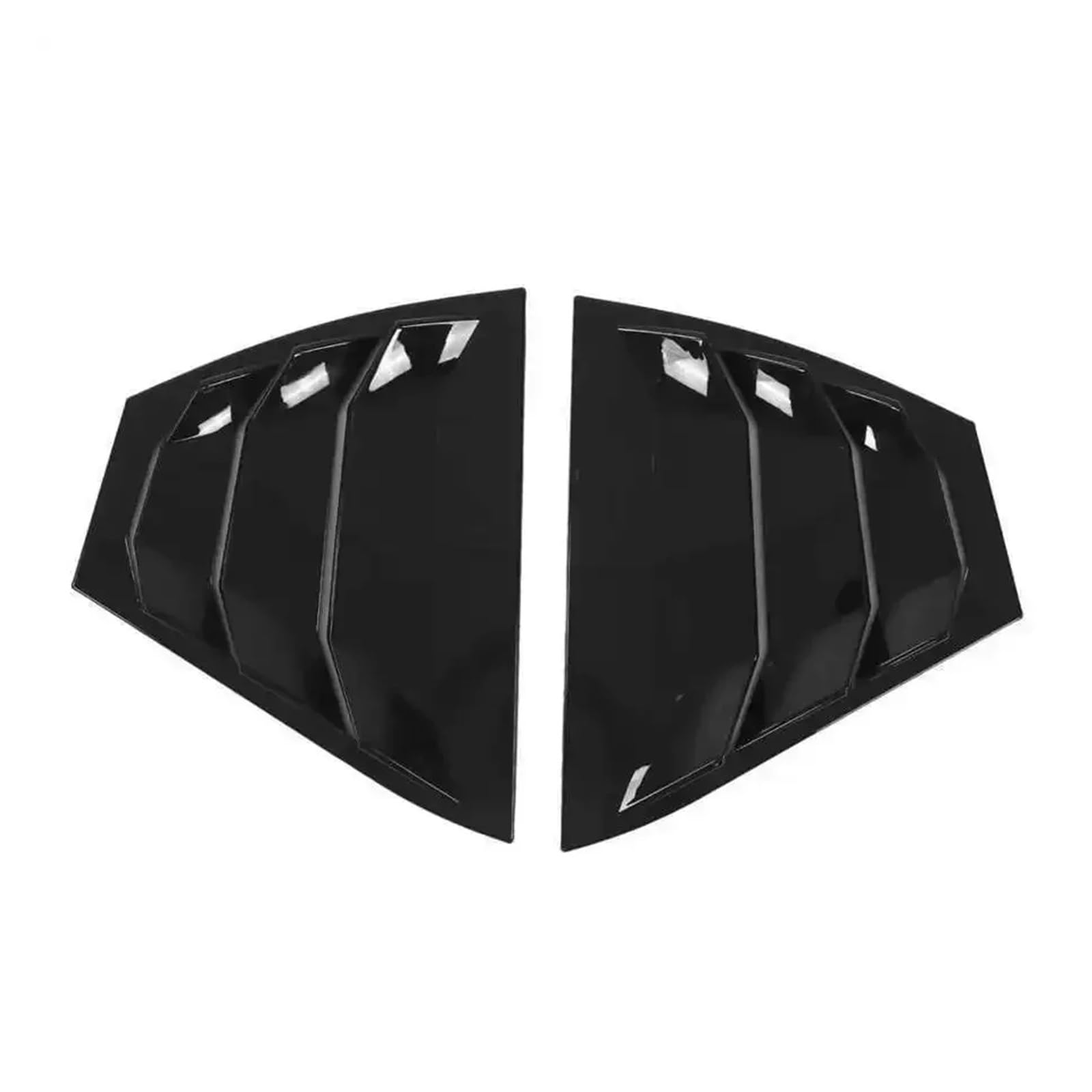 OWYTNRCJ Shutter Louver Kompatibel for Nissan Sentra 2020-2023 Hecklamellendekoration Autozubehör Heckscheiben-Seitenlüftungsabdeckungsverkleidung(Glossy Black) von OWYTNRCJ