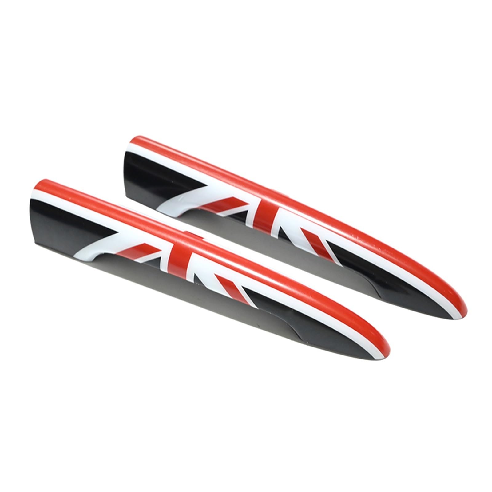 OWYTNRCJ Union Jack Außendekoration Kofferraum Hecktürgriff Aufkleber Abdeckung Kompatibel for MINI JCW F54 R55 Clubman Zubehör 2 Teile/Satz(Black Jack,F54) von OWYTNRCJ