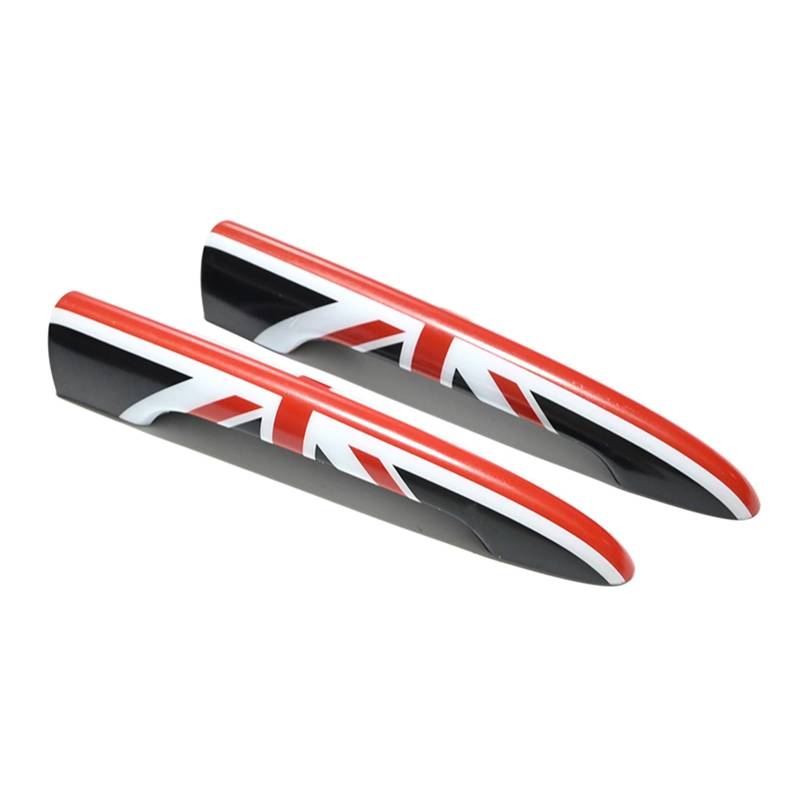 OWYTNRCJ Union Jack Außendekoration Kofferraum Hecktürgriff Aufkleber Abdeckung Kompatibel for MINI JCW F54 R55 Clubman Zubehör 2 Teile/Satz(Black Jack,F54) von OWYTNRCJ