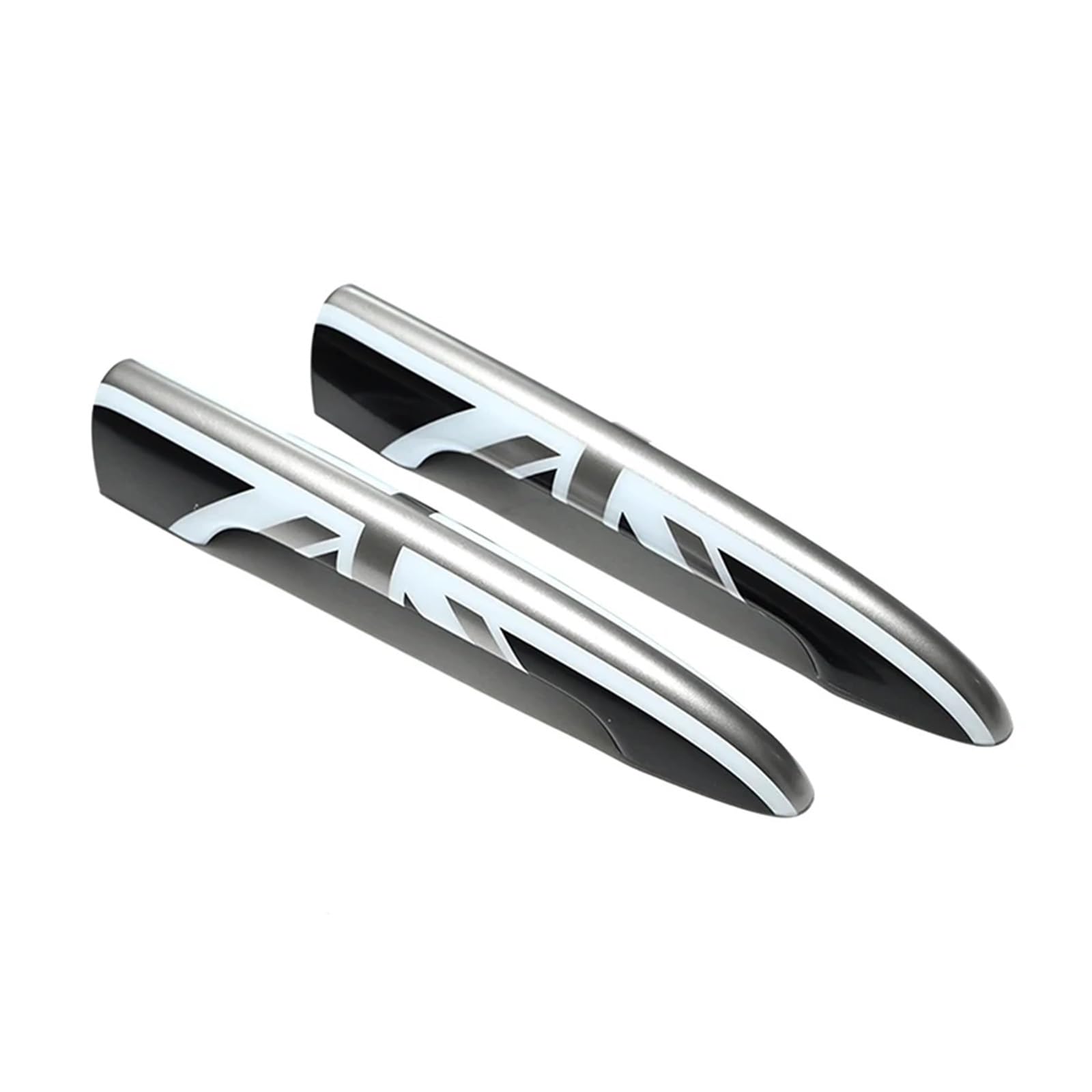 OWYTNRCJ Union Jack Außendekoration Kofferraum Hecktürgriff Aufkleber Abdeckung Kompatibel for MINI JCW F54 R55 Clubman Zubehör 2 Teile/Satz(Grey Jack,R55) von OWYTNRCJ