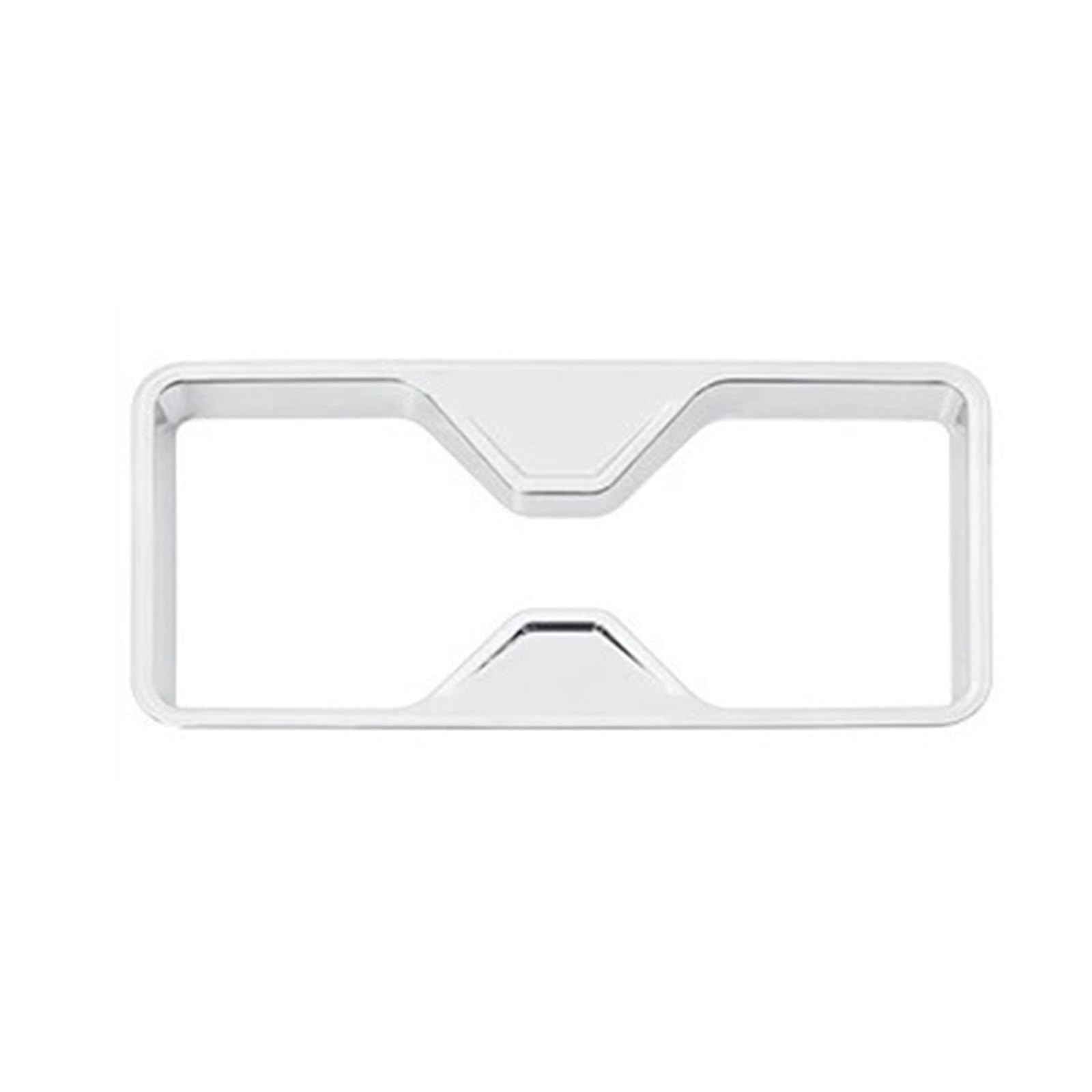 OWYTNRCJ Wasserbecher-Dekorationsabdeckung for die Mittelkonsole, kompatibel mit Toyota Land Cruiser 250 2024 1958 Prado LC250 First Edition, Innenausstattung(Silver Mirror RHD) von OWYTNRCJ
