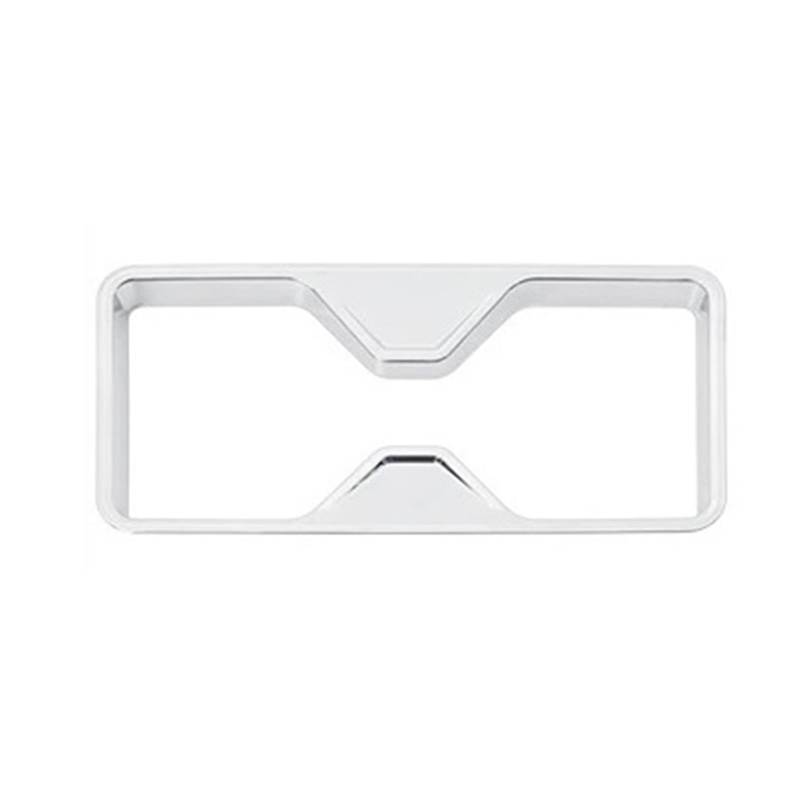OWYTNRCJ Wasserbecher-Dekorationsabdeckung for die Mittelkonsole, kompatibel mit Toyota Land Cruiser 250 2024 1958 Prado LC250 First Edition, Innenausstattung(Silver Mirror RHD) von OWYTNRCJ