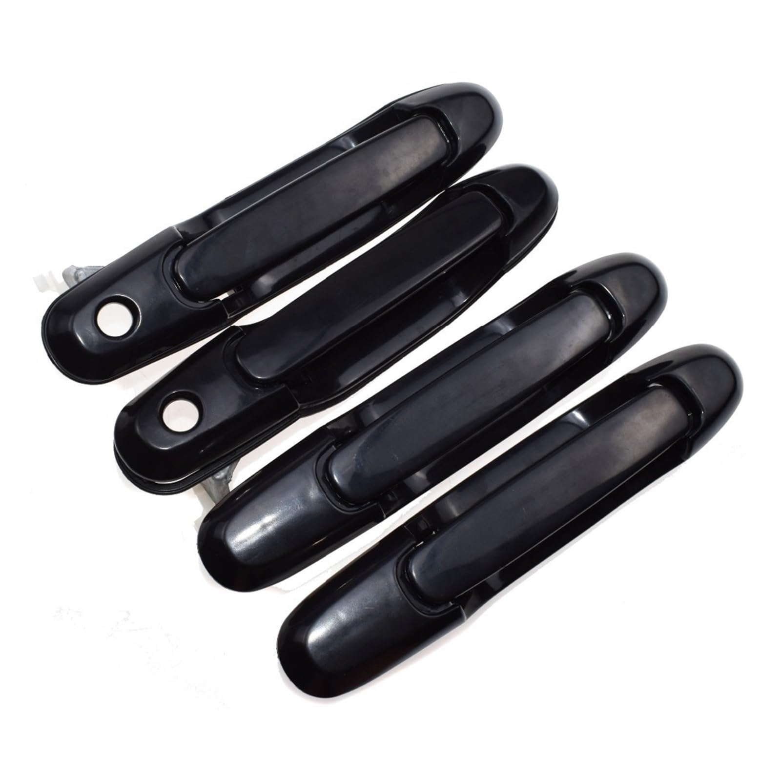 OWYTNRCJ Weiß Schwarz Außen Außen Auto Türgriff Vorne Hinten Links Rechts 4 Pcs Kompatibel for Toyota Sienna 3,0 L 1998 1999 2000 2001 2002 2003(Black 4 Sides) von OWYTNRCJ