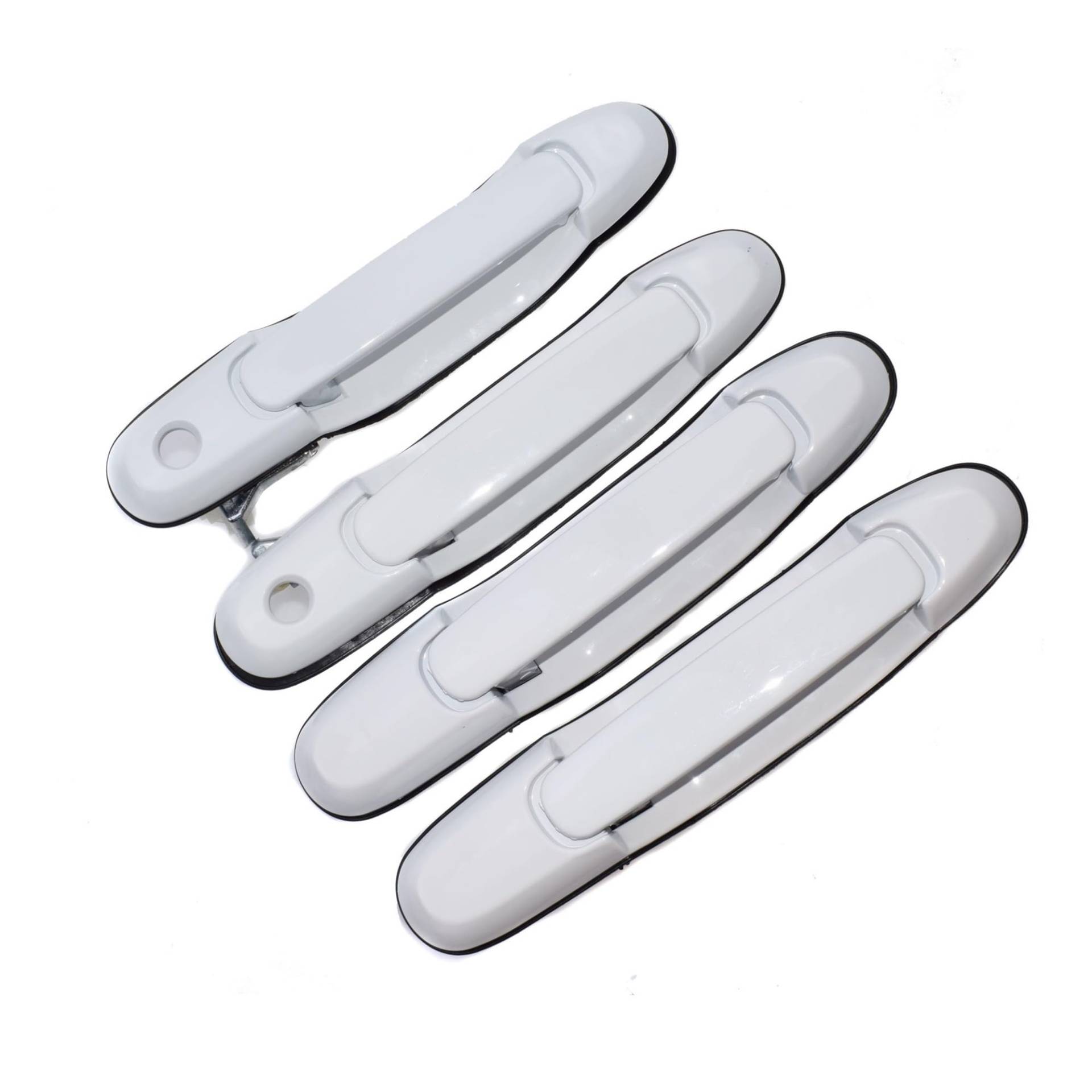 OWYTNRCJ Weiß Schwarz Außen Außen Auto Türgriff Vorne Hinten Links Rechts 4 Pcs Kompatibel for Toyota Sienna 3,0 L 1998 1999 2000 2001 2002 2003(White 4 Sides) von OWYTNRCJ