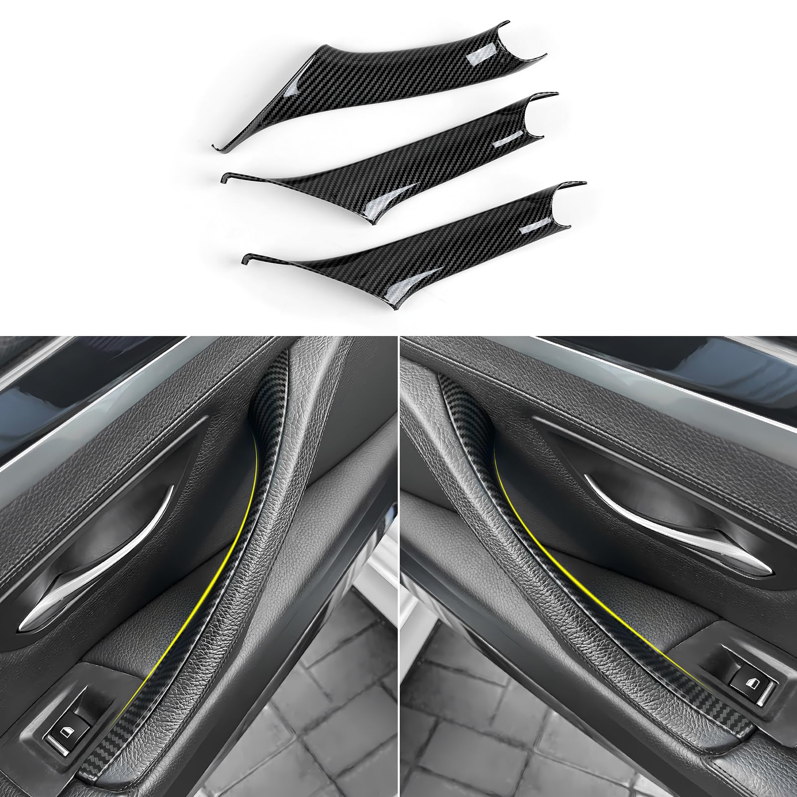 3PCS Auto Türgriff Innen Cover ABS Kohlefaser Kompatibel mit BMW 5er F10 F11 2011 2012 2013 2014 2015 2016 Türgriffabdeckungen Zubehör 3PCS Auto Türgriff Innen Cover ABS Kohlefaser Kompatibel mit BMW 5er F10 F11 2011 2012 2013 2014 2015 2016 Türgriffabdeckungen Zubehör von OYDDL