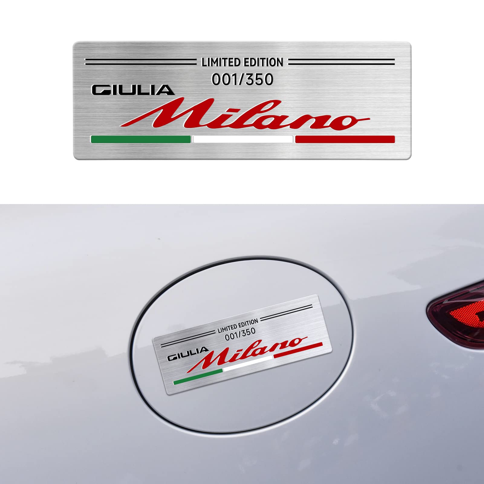 Abzeichen Aufkleber Special Limited Edition Milano Edition Logo Dekoration Kompatibel Mit Alfa Romeo Giulia Mito Stelvio GT 147 156 159 166 Car Styling. (A) von OYDDL